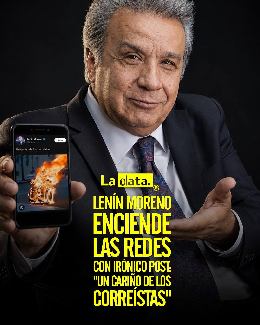 @ladataec 👈 #ladata #TendenciaPolítica #LenínMoreno #RafaelCorrea