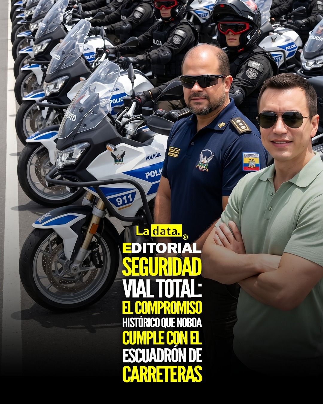 @ladataec 👈  #ladata #TendenciaPolítica #DanielNoboa #SeguridadVial