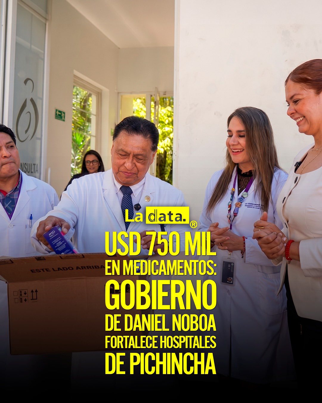 @ladataec #ladata #TendenciaPolítica #DanielNoboa #Medicamentos