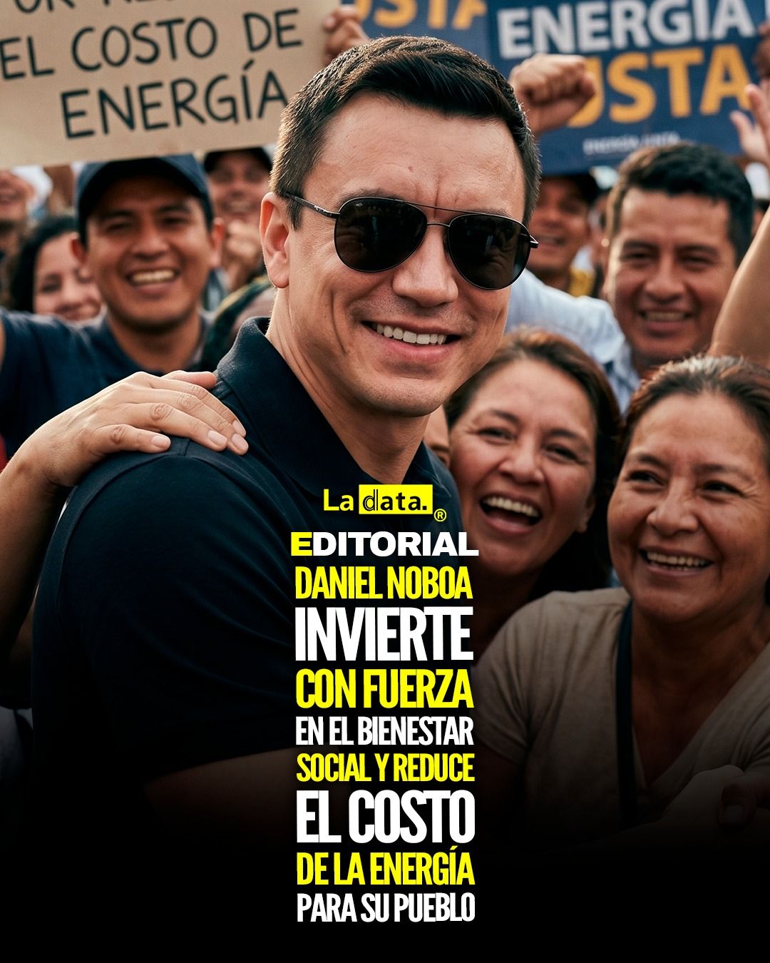 @ladataec  #ladata #TendenciaPolítica #DanielNoboa #CNEL