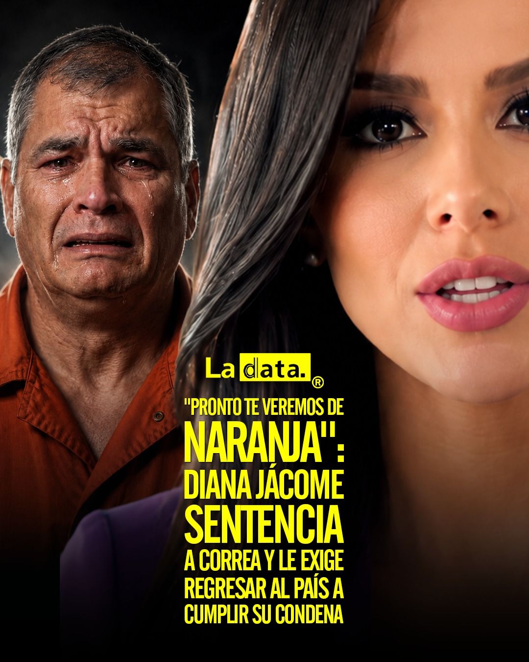 @ladataec  #ladata #TendenciaPolítica #RafaelCorrea #DianaJácome