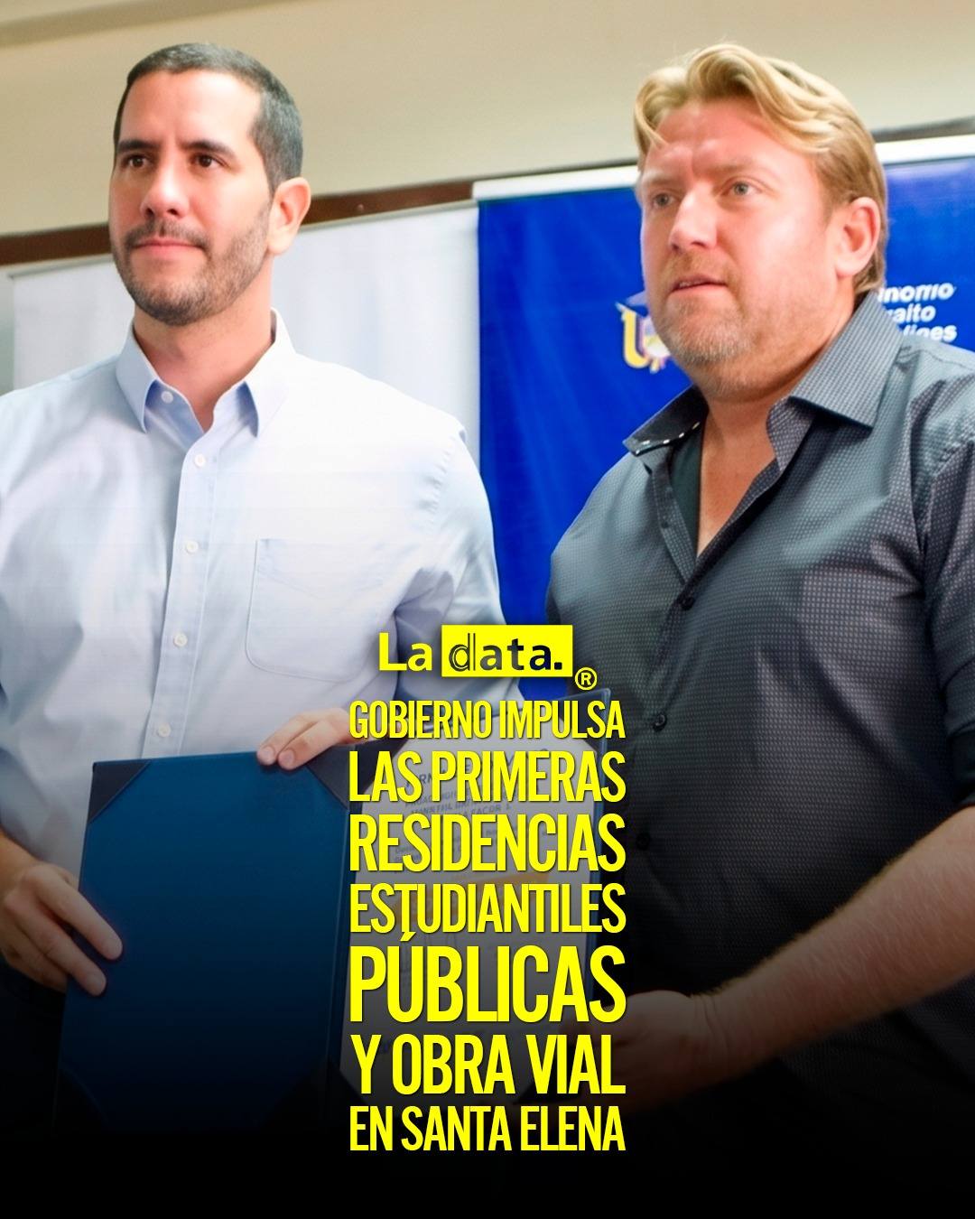 Gobierno impulsa las primeras residencias estudiantiles públicas y obra vial en Santa Elena.