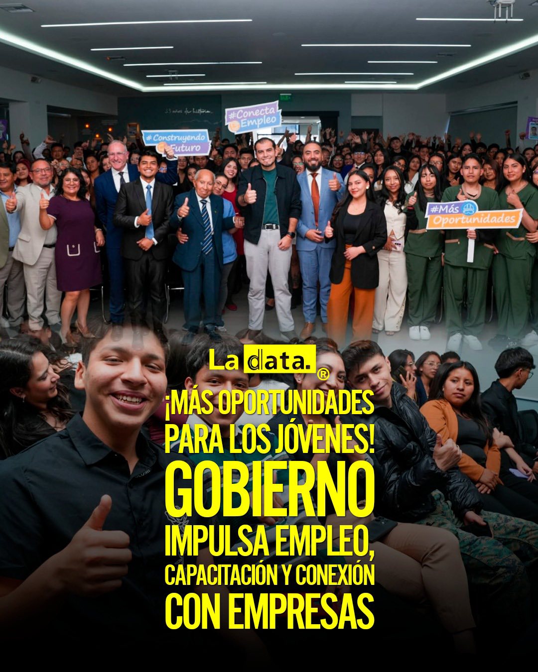¡Más oportunidades para los jóvenes! Gobierno impulsa empleo, capacitación y conexión con empresas
