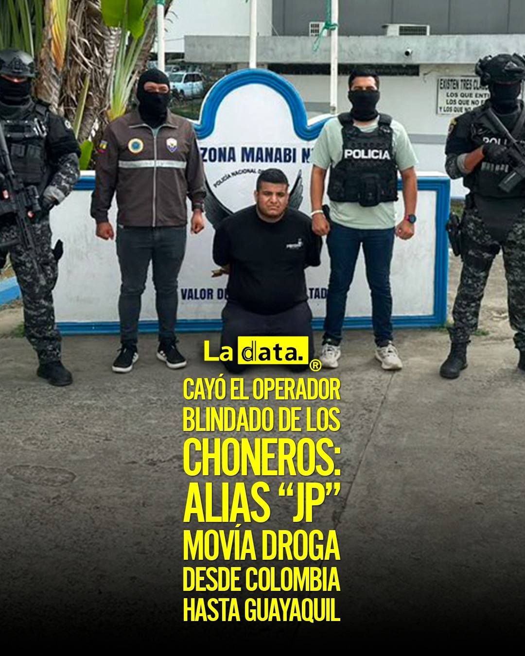 Cayó el operador blindado de los choneros: alias “JP” movía droga desde Colombia hasta Guayaquil
