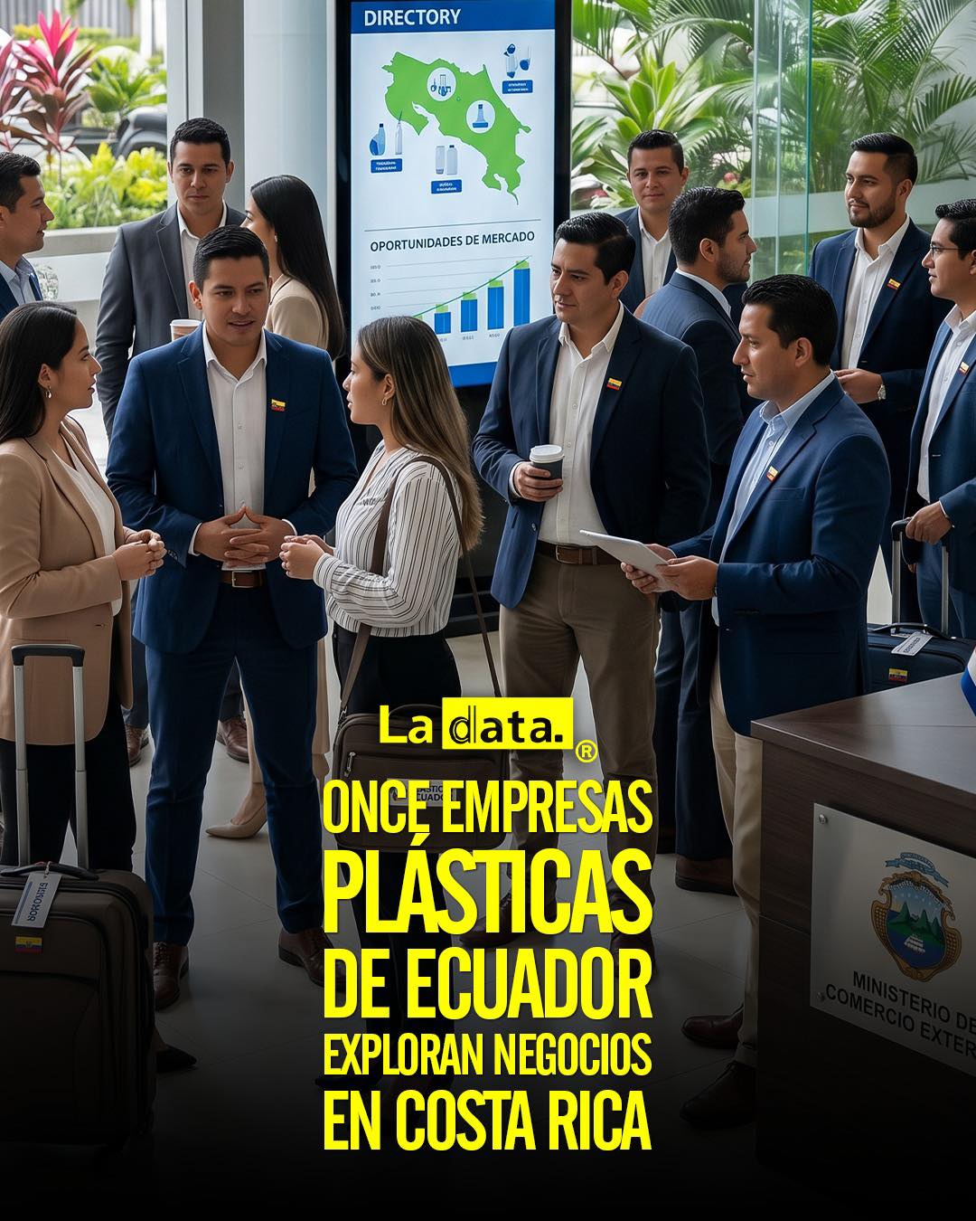 Once empresas plásticas de Ecuador exploran negocios en Costa Rica