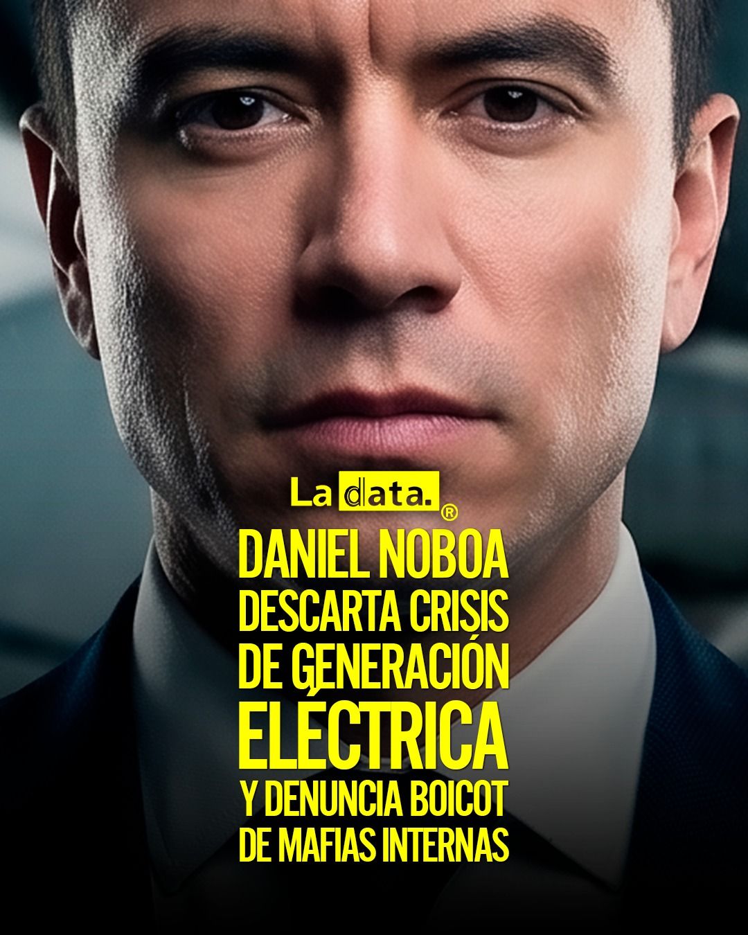 Daniel Noboa descarta crisis de generación eléctrica y denuncia boicot de mafias internas.
