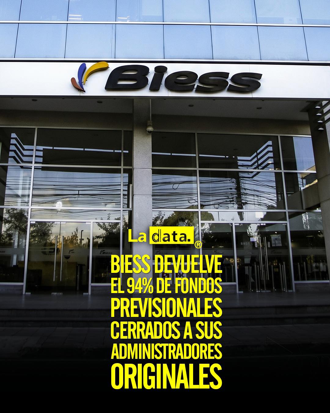 BIESS devuelve el 94% de fondos previsionales cerrados a sus administradores originales