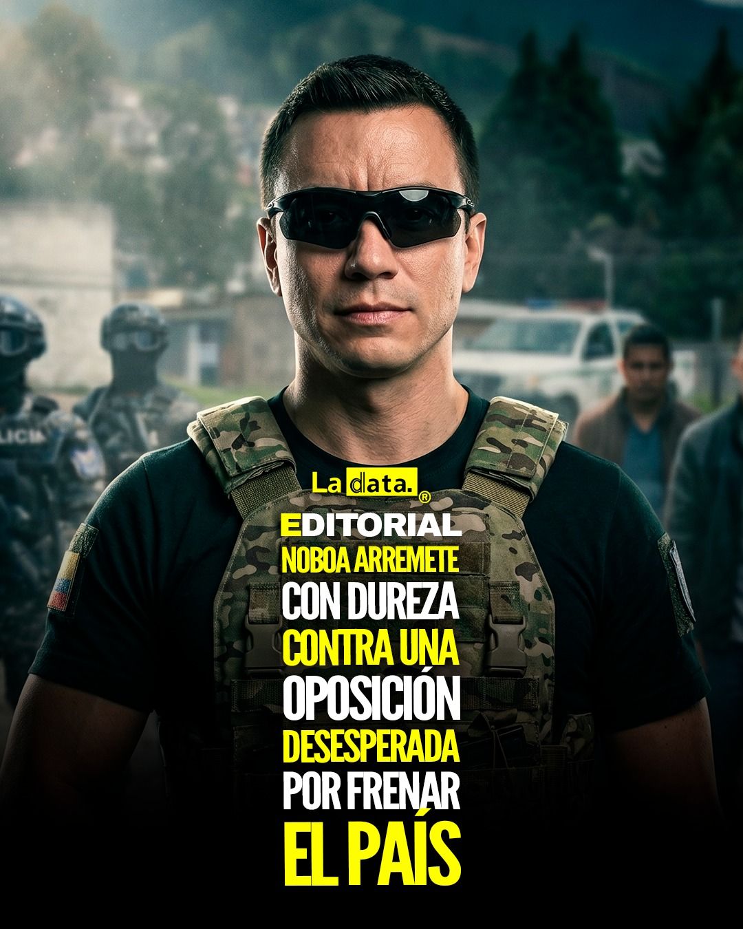 Noboa arremete con dureza contra una oposición desesperada por frenar el país.