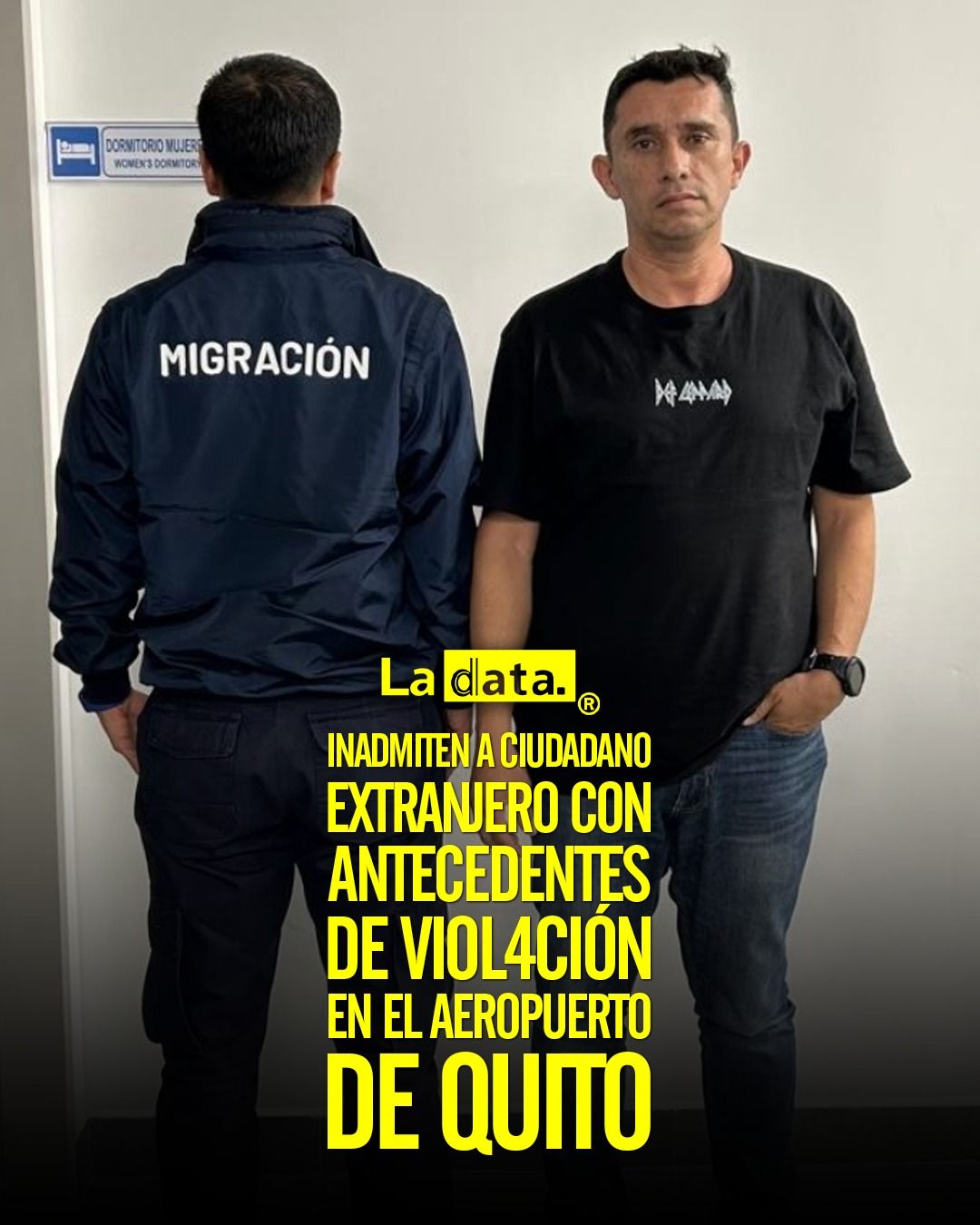 #Tendencia Inadmiten a ciudadano extranjero con antecedentes de viol4ción en el Aeropuerto de Quito Autoridades de la Subsecr