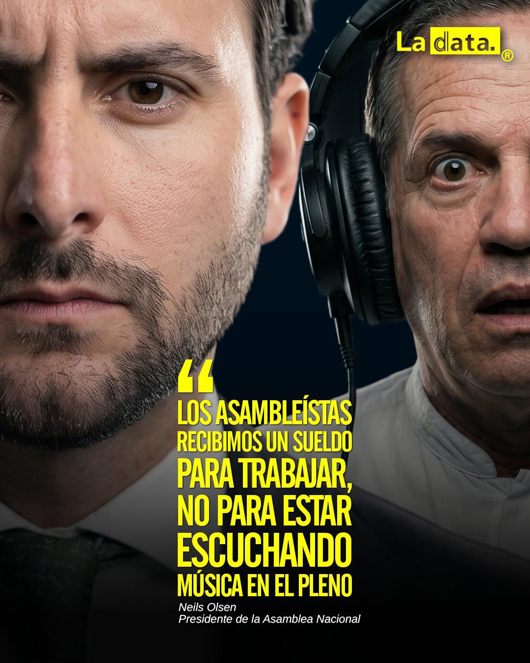 "Los asambleístas recibimos un sueldo para trabajar, no para estar escuchando música en el pleno"
