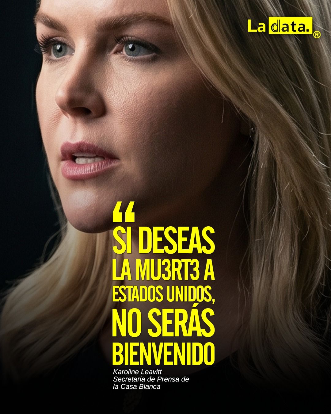 “Si deseas la mu3rt3 a Estados Unidos, no serás bienvenido”