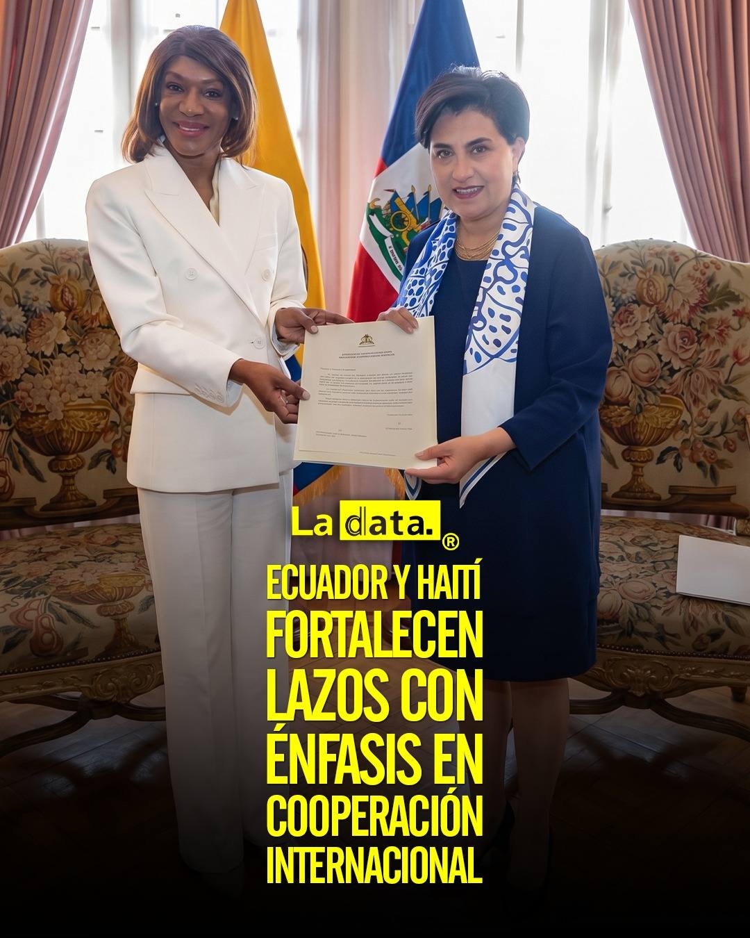 Ecuador y Haití fortalecen lazos con énfasis en cooperación internacional