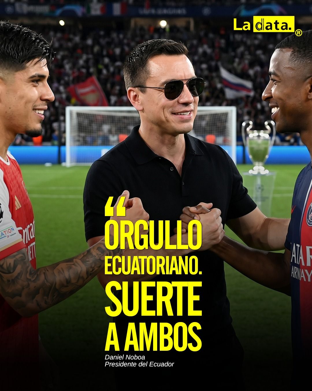 “Orgullo ecuatoriano 🇪🇨. Suerte a ambos”