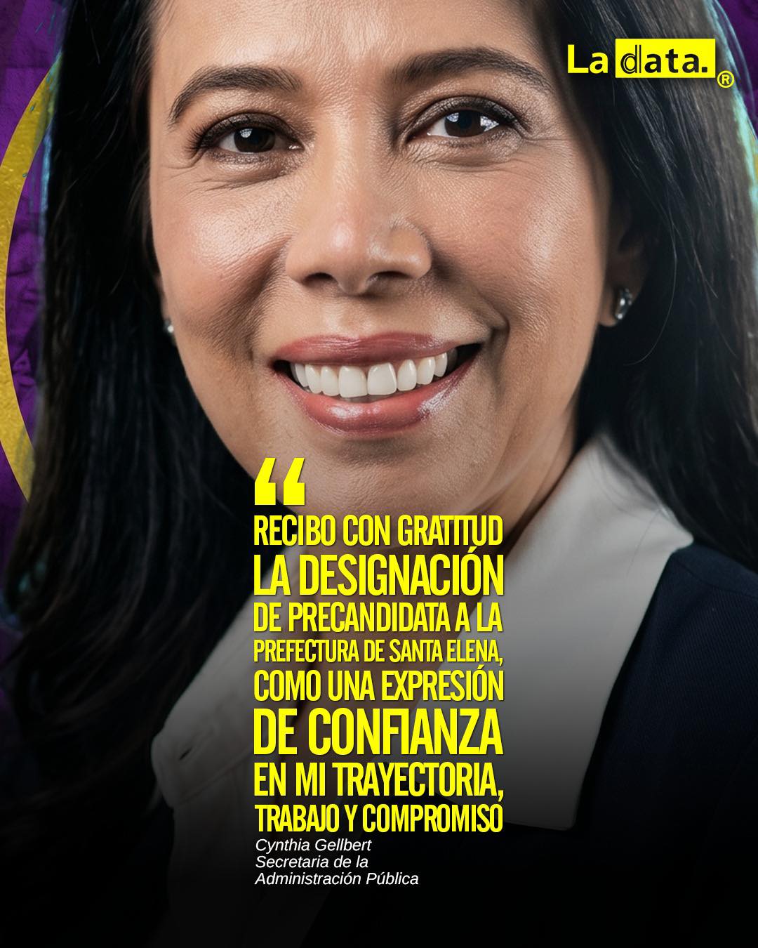 @ladataec👈 #ladata #TendenciaPolítica #SantaElena #Prefectura #CynthiaGellbert