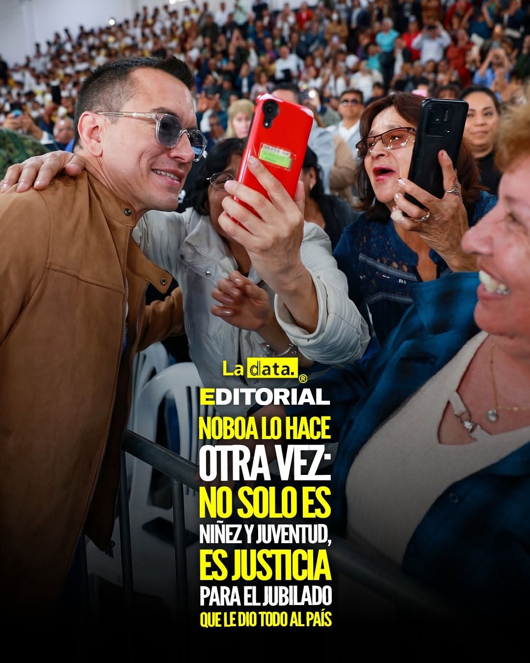 @ladataec 👈 #ladata #TendenciaPolítica #DanielNoboa #CompensacionesJubilares