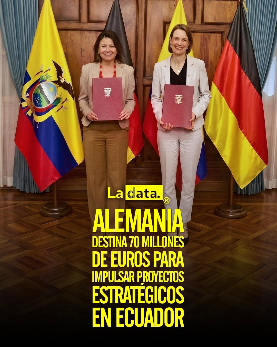 Alemania destina 70 millones de euros para impulsar proyectos estratégicos en Ecuador