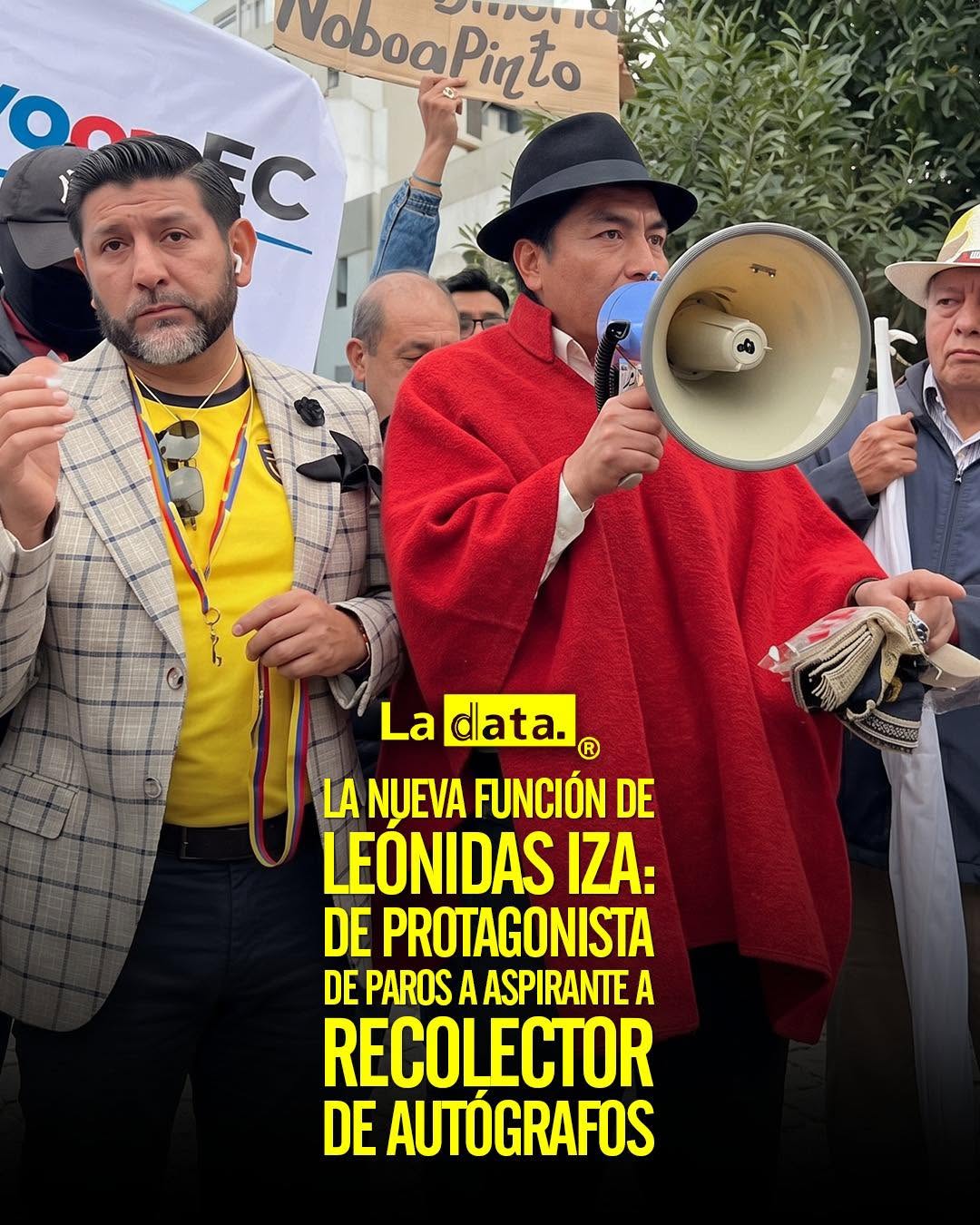 @ladataec👈  #ladata #TendenciaPolítica #LeónidasIza #DanielNoboa