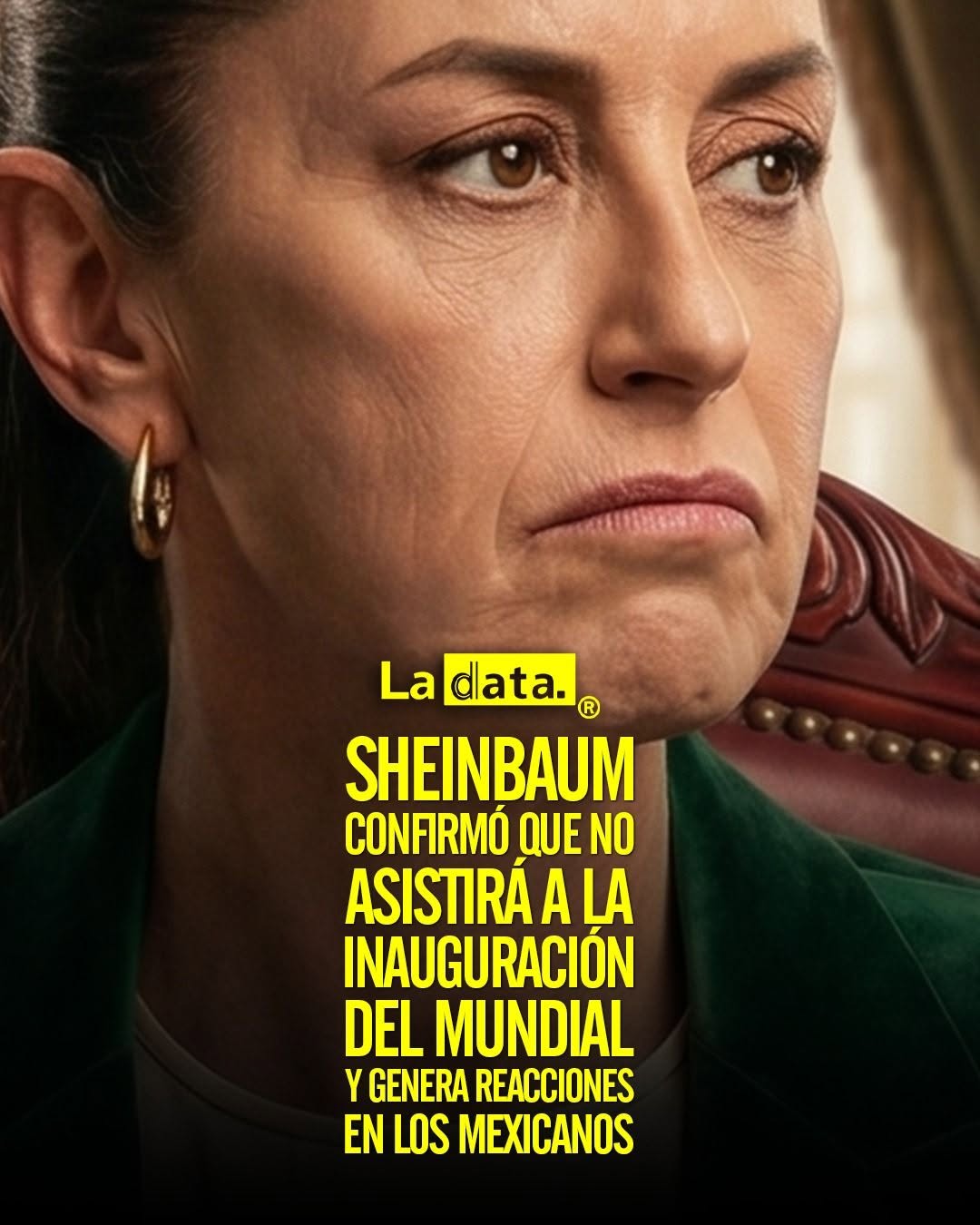 heinbaum confirmó que no asistirá a la inauguración del Mundial y genera reacciones en los mexicanos