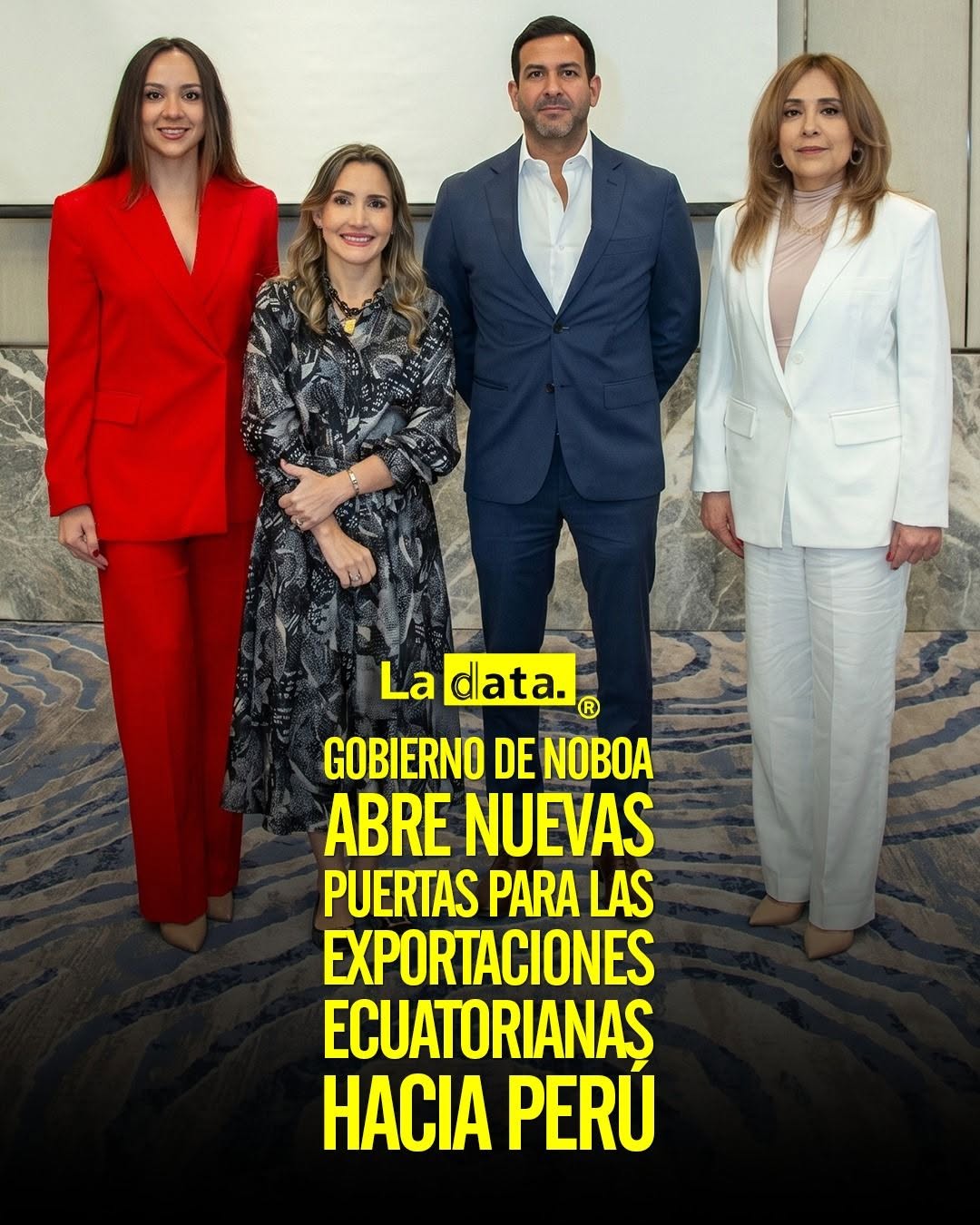 Gobierno de Noboa abre nuevas puertas para las exportaciones ecuatorianas hacia Perú