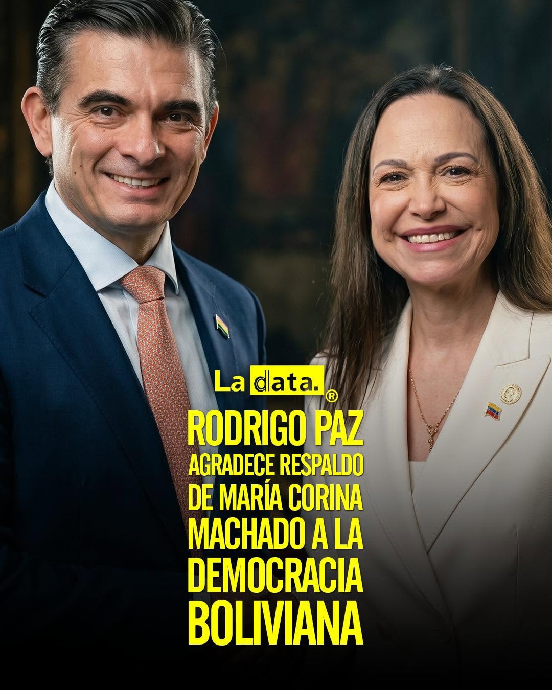 @ladataec  #ladata #TendenciaPolítica #RodrigoPaz #MaríaCorinaMachado