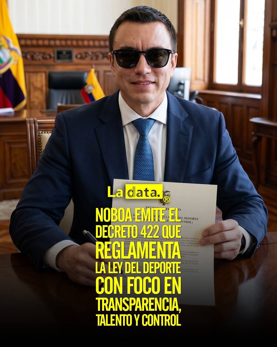 @ladataec  #ladata #TendenciaPolítica #DanielNoboa #Deporte