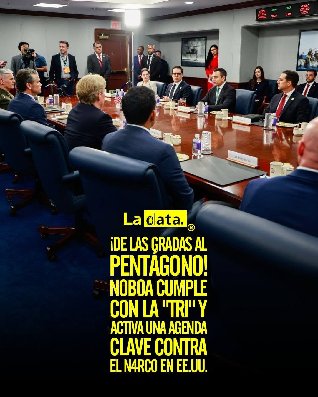 @ladataec👈 #LaData #TendenciaPolítica #DanielNoboa #Pentagono