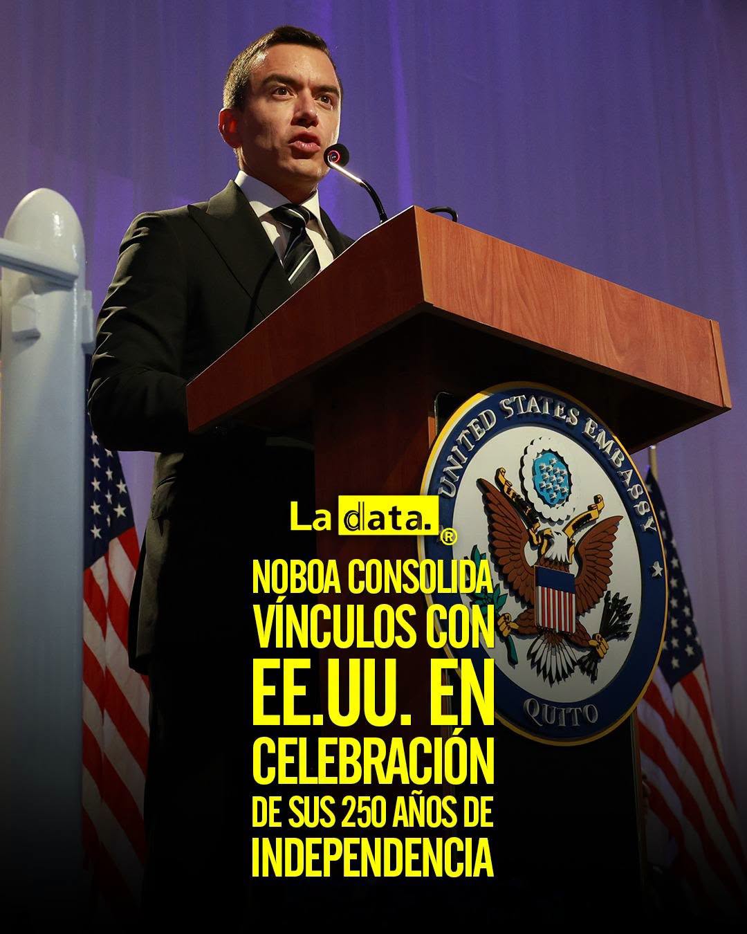 @ladataec👈 #ladata #TendenciaPolítica #DanielNoboa #EstadosUnidos