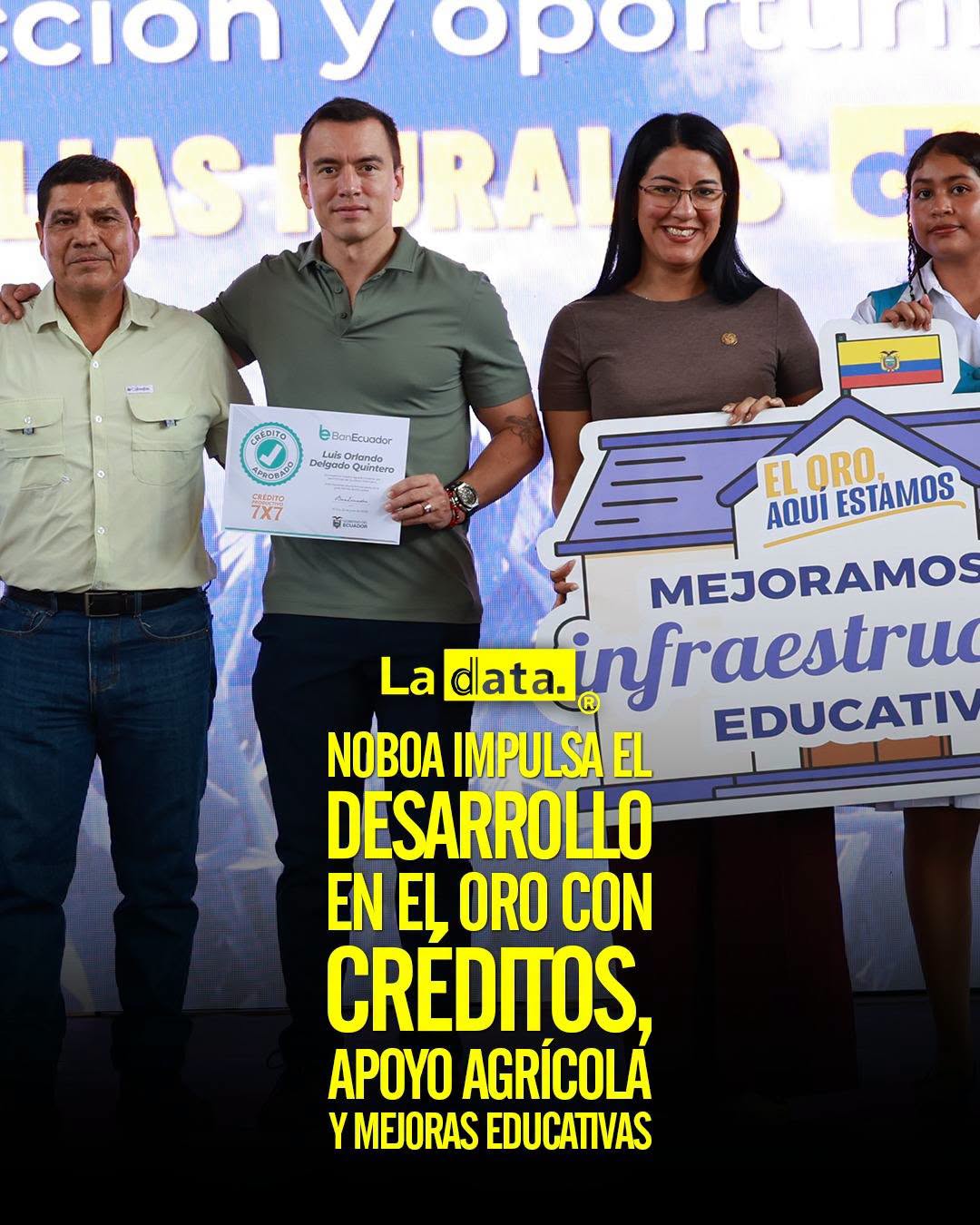 @ladataec 👈 #ladata #TendenciaPolítica #DanielNoboa #ElOro