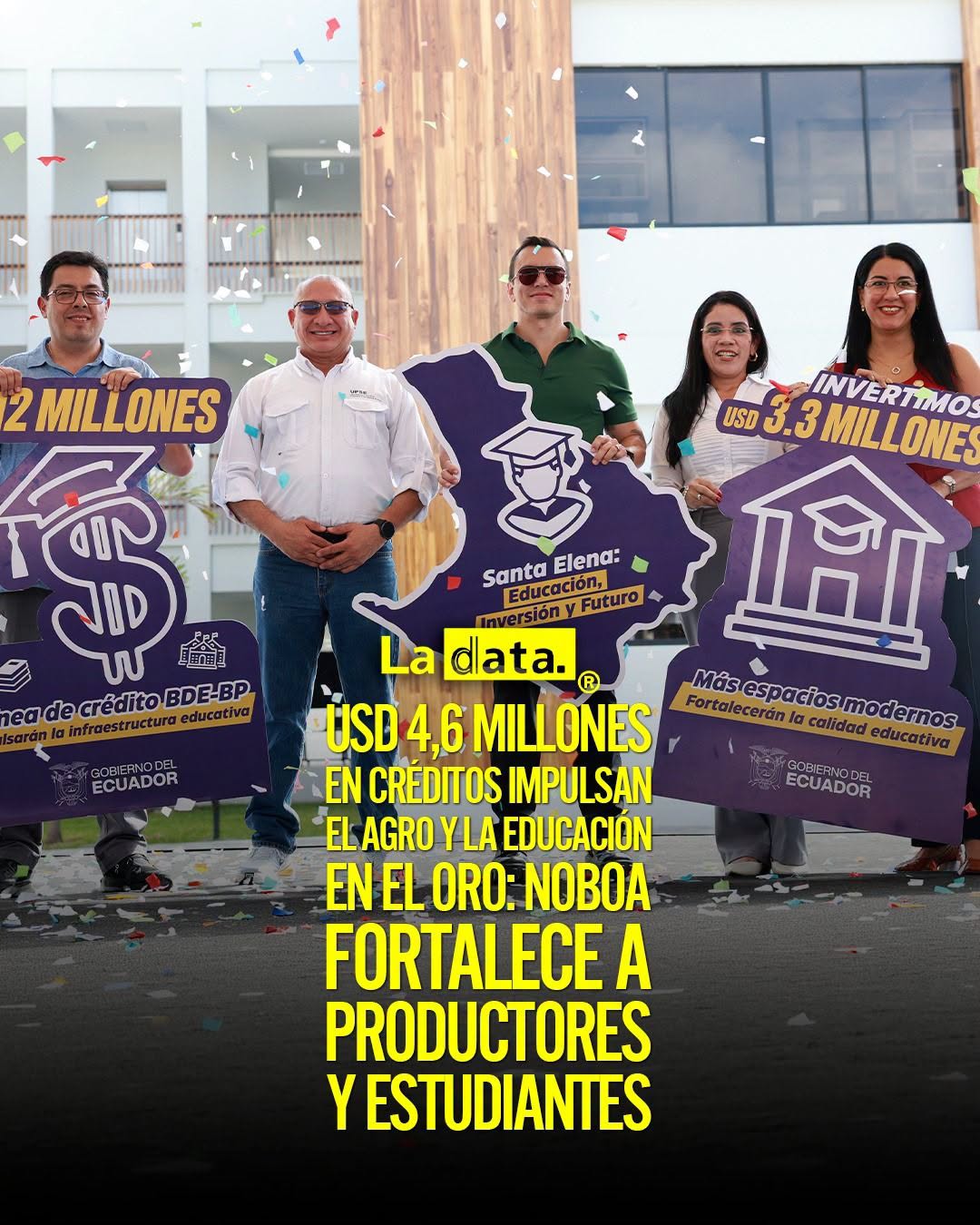@ladataec👈 #ladata #TendenciaPolítica #DanielNoboa #ElOro #Agro