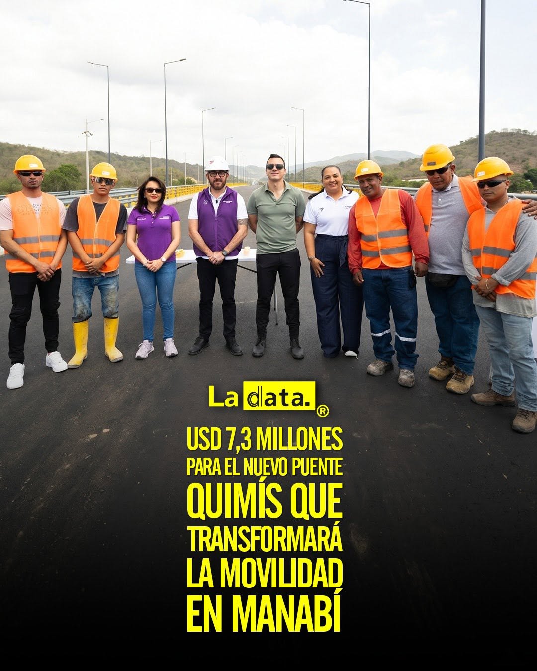 @ladataec👈 #ladata #TendenciaPolítica  #Manabí #PuenteQuimís #Infraestructura