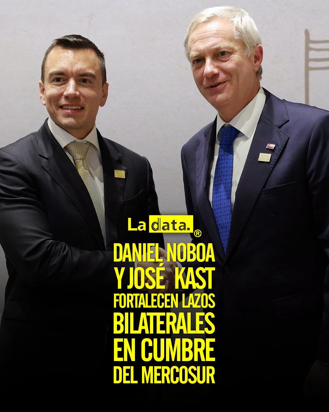 @ladataec👈 #LaData #TendenciaPolítica #Mercosur #DanielNoboa
