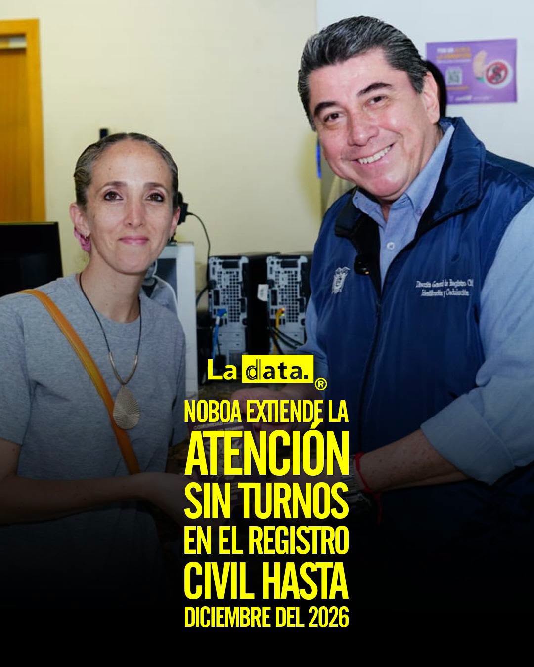 @ladataec 👈 #ladata #TendenciaPolítica #DanielNoboa #RegistroCivil