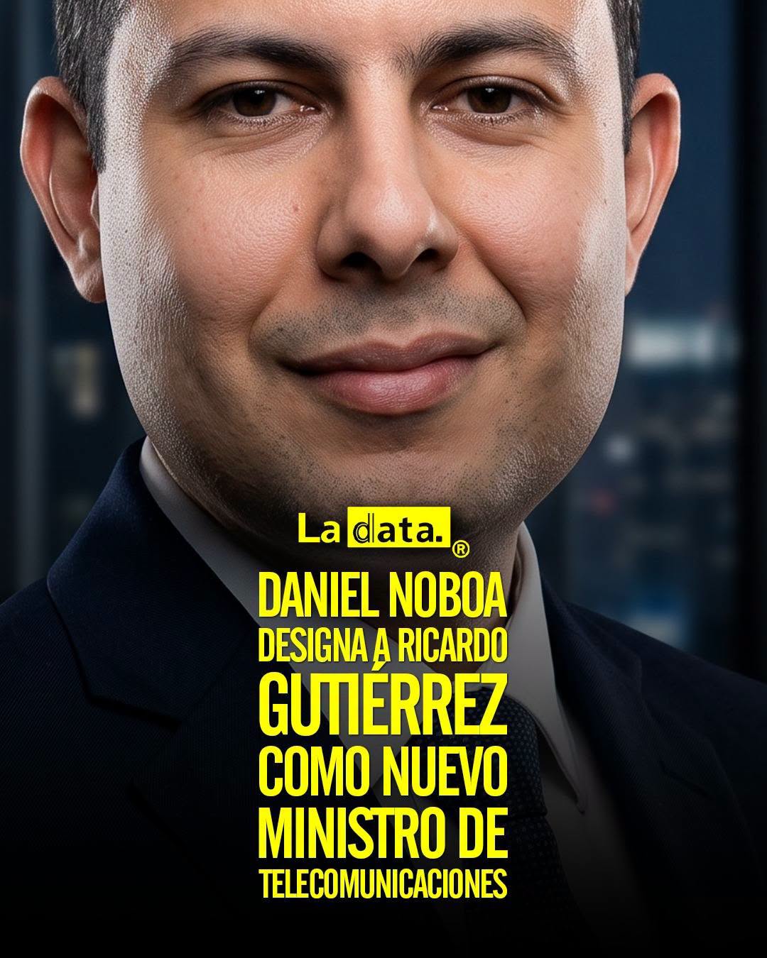 @ladataec 👈 #ladata #TendenciaPolítica #Telecomunicaciones #RicardoGutiérrez