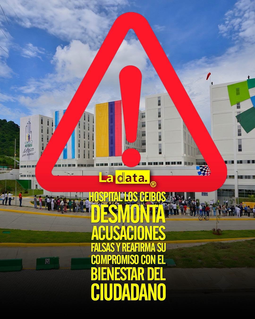 @ladataec 👈 #ladata #TendenciaPolítica #HospitalCeibos #Salud