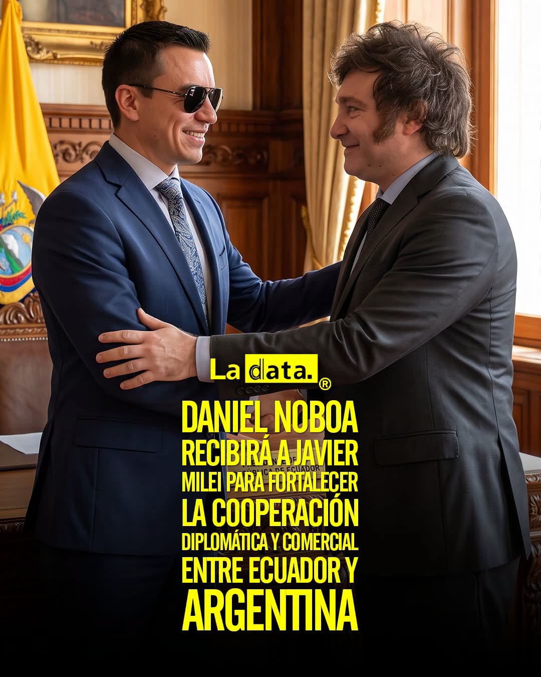 @ladataec 👈 #ladata #TendenciaPolítica #DanielNoboa #JavierMilei