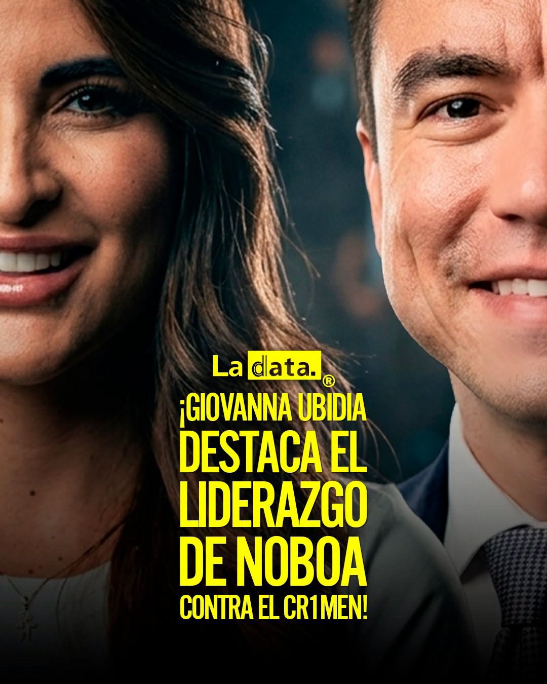 @ladataec👈 #ladata #TendenciaPolítica #GiovannaUbidia #DanielNoboa