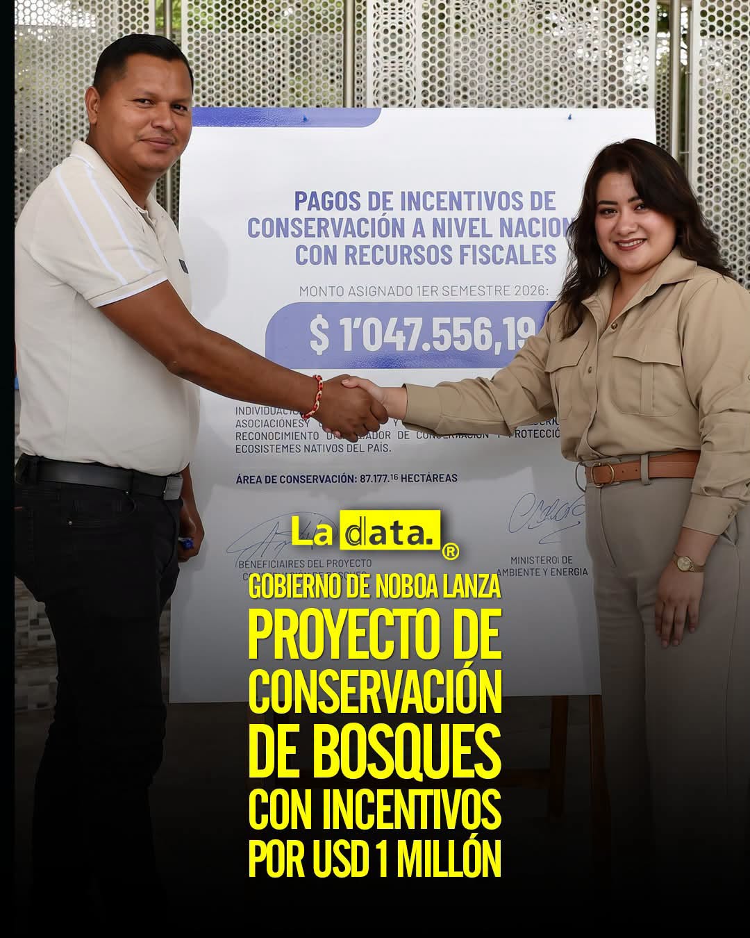 @ladataec👈 #LaData #TendenciaPolitica #DanielNoboa #MedioAmbiente
