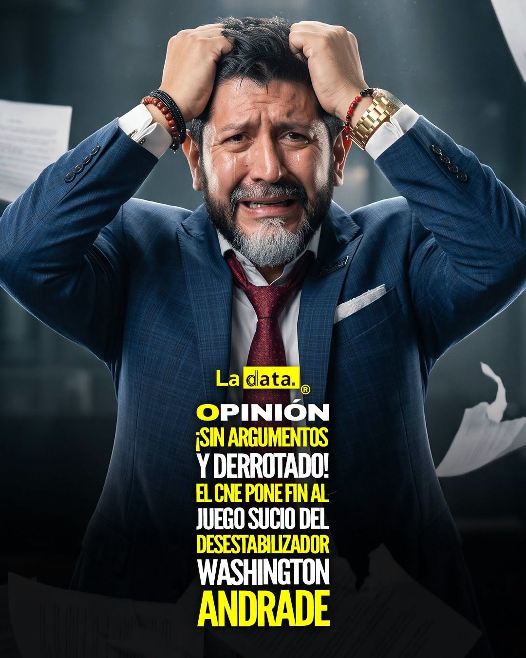 @ladataec 👈 #ladata #TendenciaPolítica #WashingtonAndrade #CNE