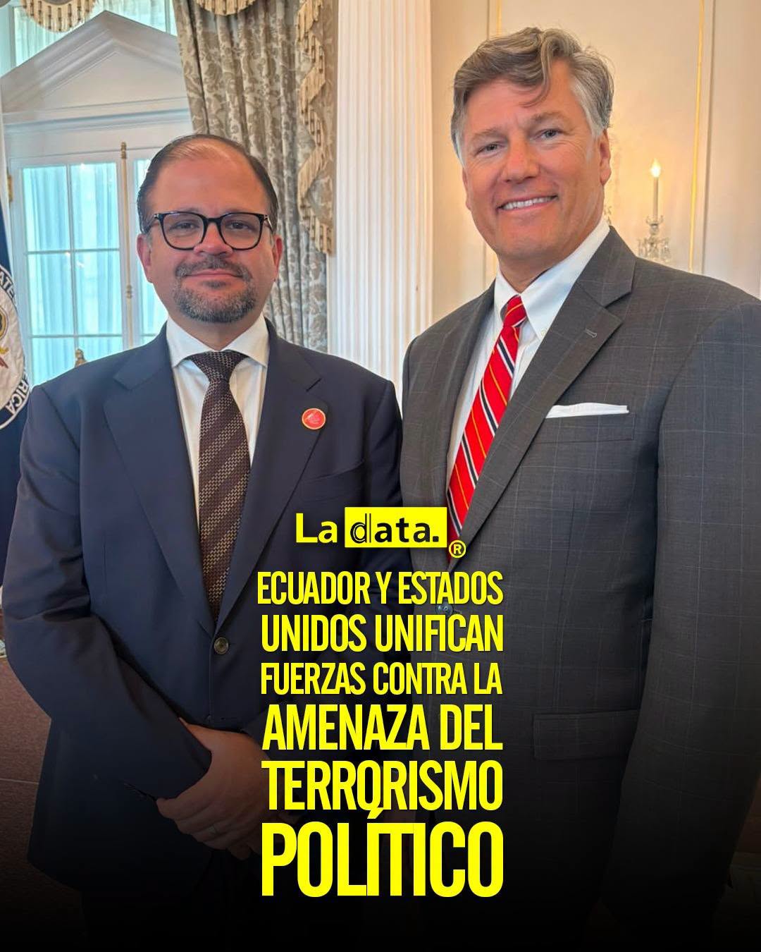@ladataec 👈 ‎ ‎#ladata #TendenciaPolítica #MinistroReimberg #EstadosUnidos