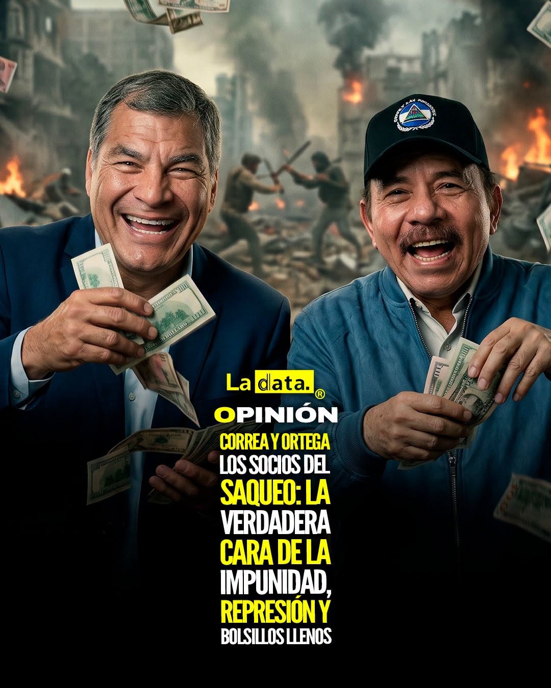 @ladataec 👈 ‎ ‎#ladata #TendenciaPolítica #RafaelCorrea #DanielOrtega