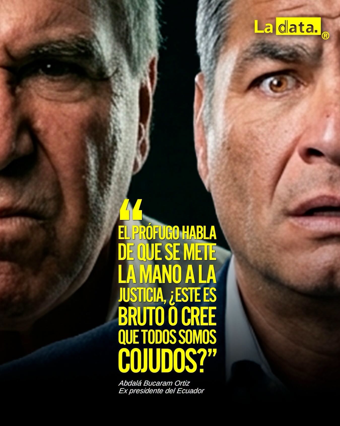 La Data ®👈 #ladata #TendenciaPolítica #RafelCorrea #Cinismo