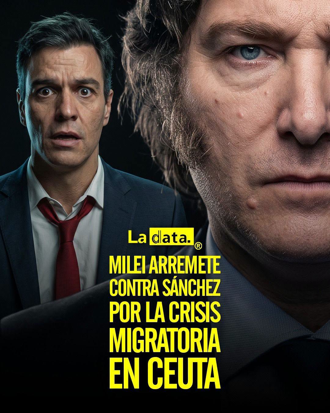 @ladataec👈 #ladata #TendenciaPolítica #JavierMilei #PedroSánchez