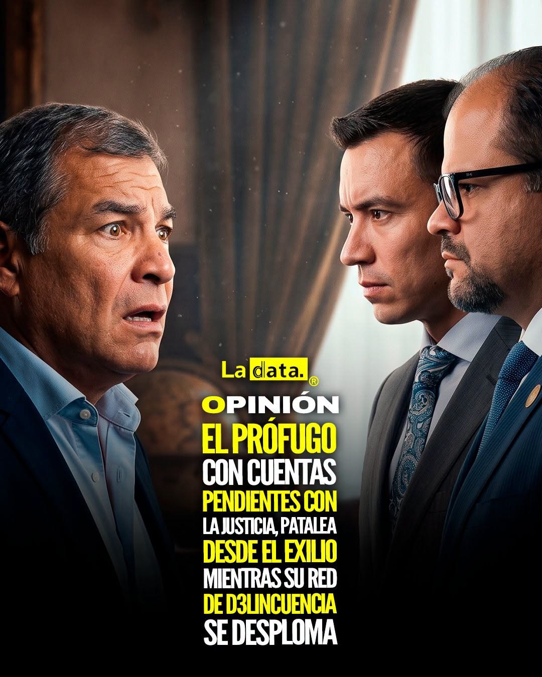 @ladataec 👈 ‎ ‎#ladata #TendenciaPolítica #RafaelCorrea #Corrupción