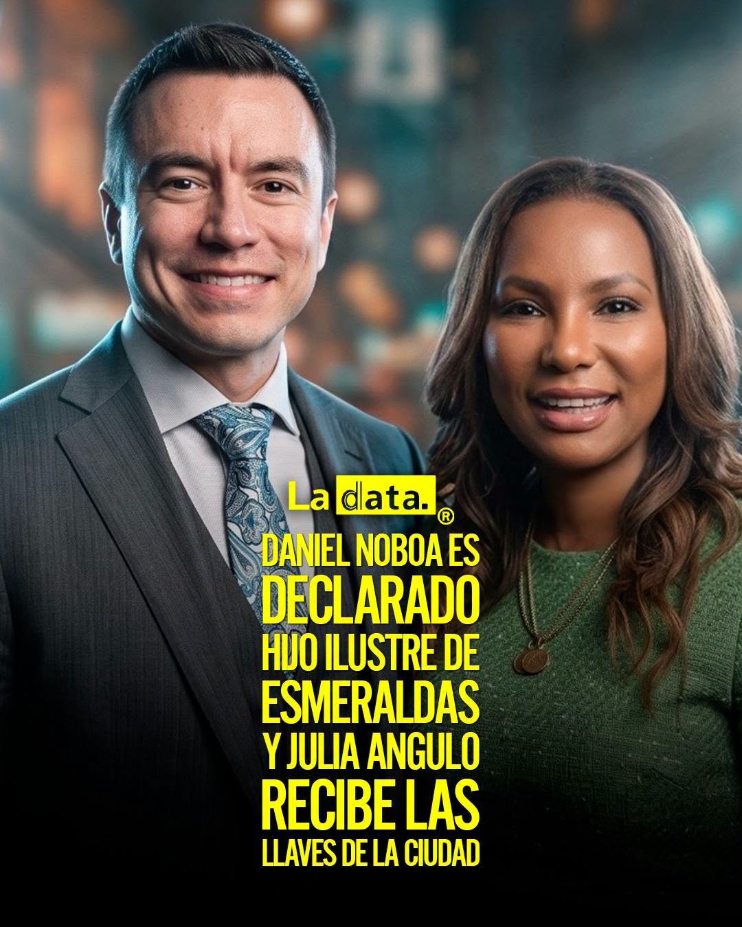 @ladataec 👈 #ladata #TendenciaPolítica #DanielNoboa #JuliaAngulo