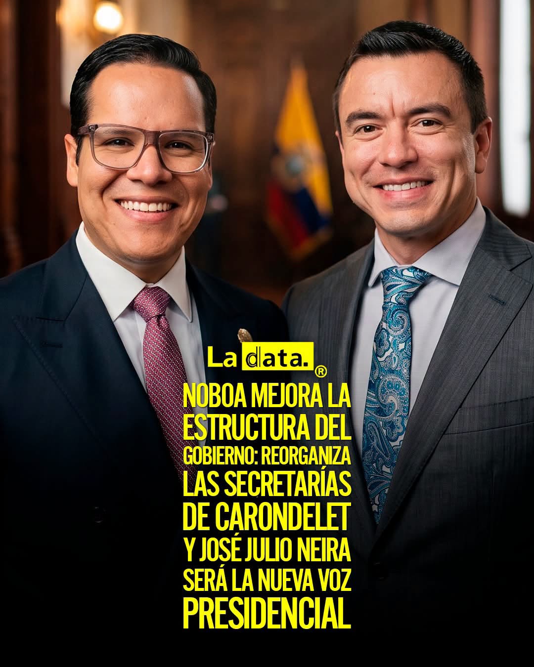 @ladataec👈 #ladata #TendenciaPolítica #DanielNoboa  #Carondelet