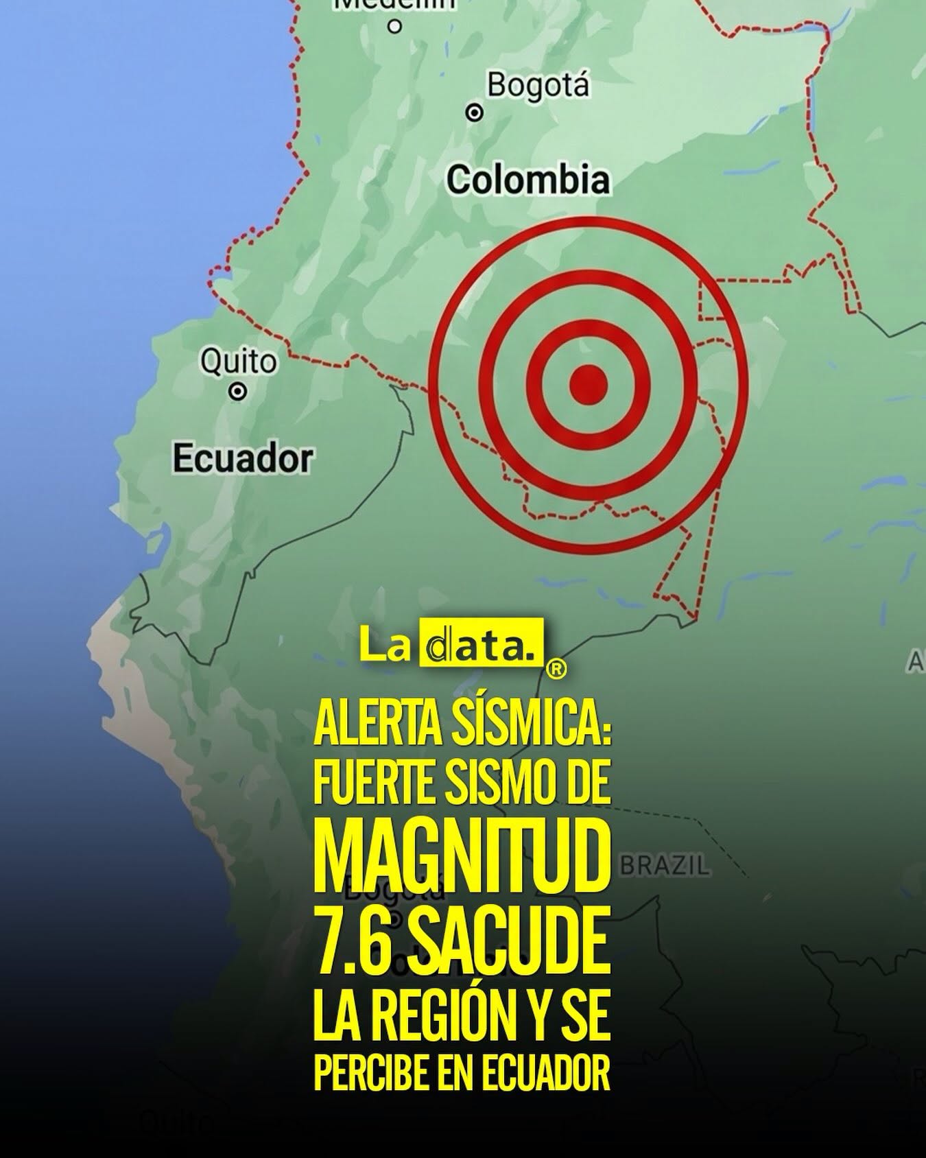 La Data ® 👈 ​#ladataec #Sismo #Temblor