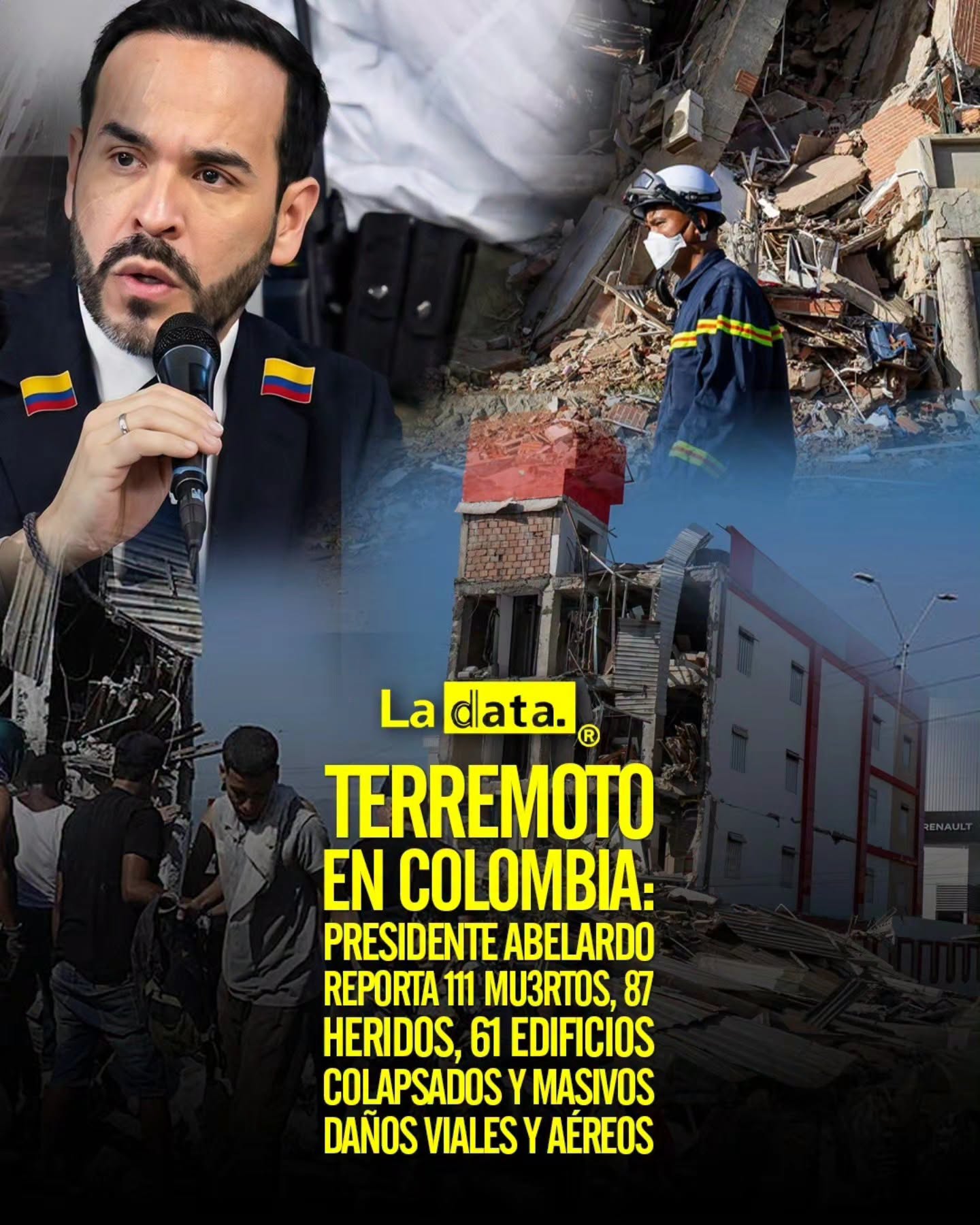 La Data ® 👈 ​#ladataec #tendenciapolitica #colombia #terremoto