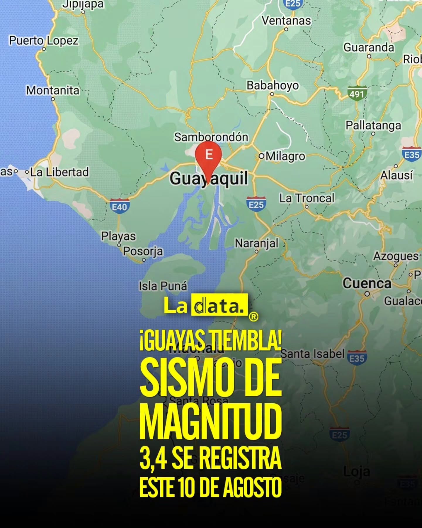 La Data ® 👈 #LaData #Tendencia #Sismo #Guayas Colombia