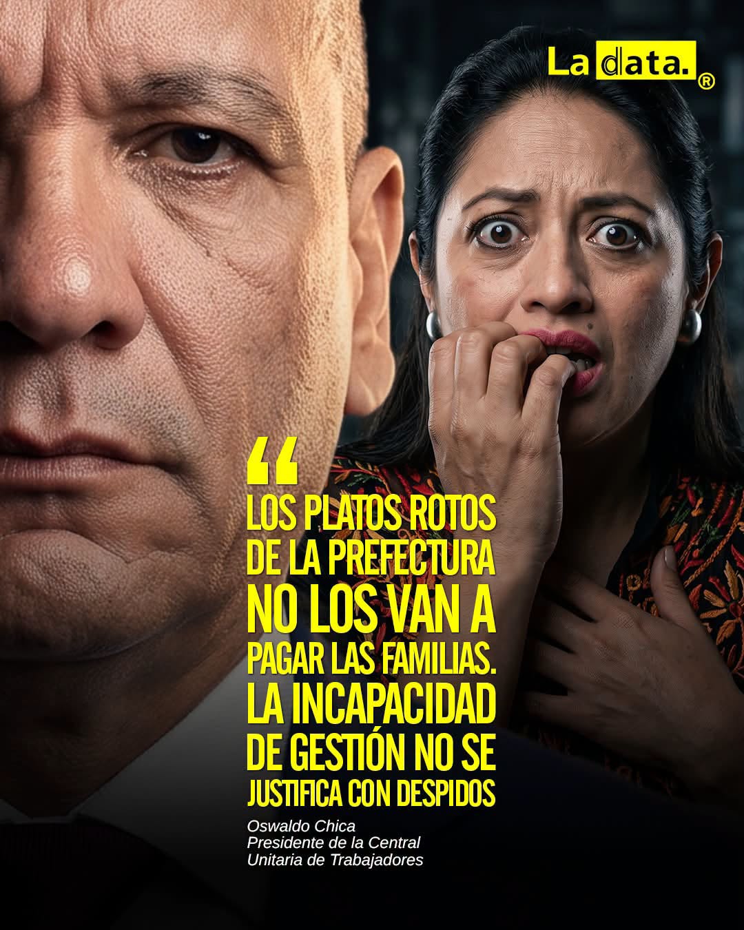 @ladataec👈 #ladata #TendenciaPolítica #OswaldoChica  #CUT