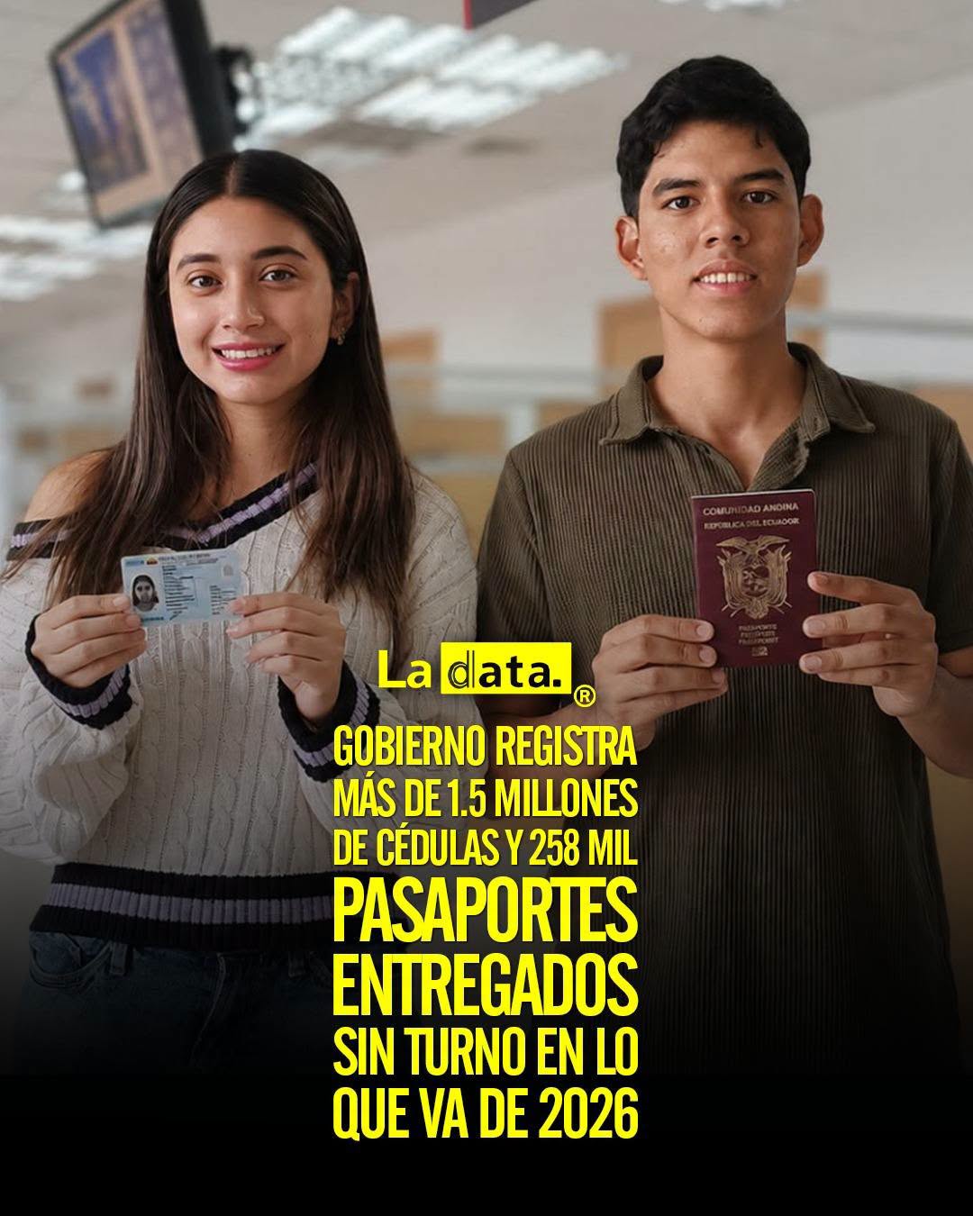 @ladataec 👈 ‎ ‎#ladata #TendenciaPolítica #RegistroCivil #Cedulación